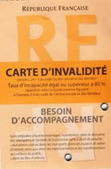 carte d'invalidité